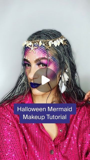 Silverstrandsofglitter on Instagram: "Repost from 2023 Halloween Mermaid Makeup Tutorial. Never had I tried the fishnet technique and am still shocked at how effective it was!🧜🏻‍♀️

#halloween #halloweenmakeup #halloweencostume #halloweenhair #halloweenideas #halloweencostumeideas #halloween2024 #mermaid #halloweenmermaid #🧜🏻‍♀️" Fishnet Makeup Mermaid, Zombie Mermaid Makeup, Creepy Mermaid Costume, Dead Mermaid Makeup, Dark Siren Makeup, Easy Mermaid Makeup, Easy Mermaid Costume, Dark Mermaid Makeup, Mermaid Hair Tutorial