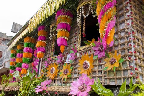 Pahiyas Festival Pahiyas Festival, Lucban Quezon, Native Products, Different Fruits, Color Festival, Big Leaves, Philippines Travel, Photography Camera, Felt Hearts