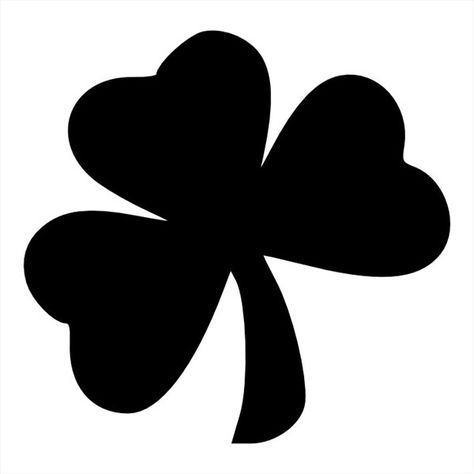 Shamrock Tattoo, Irish Car, Shamrock Tattoos, Irish Bar, Leaf Template, Celtic Symbols, Name Tattoos, Luck Of The Irish, Blackwork Tattoo