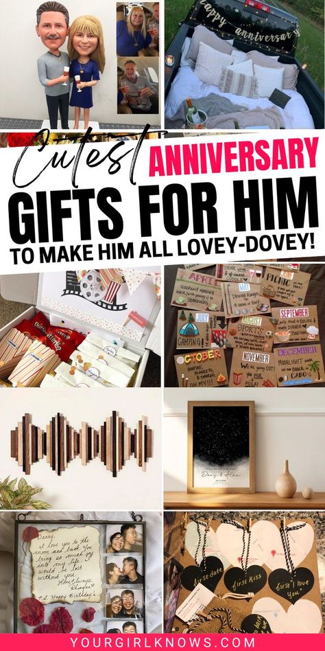 Anniversary gifts for him don't have to be expensive. In fact, some of the best anniversary gifts are homemade! If you're looking for a way to make your man feel loved and appreciated, check out these 60 DIY anniversary gift ideas that will make him go crazy for you. From sentimental gifts to funny gag gifts, we've got you covered! 1 Year Anniversary Gift Ideas Homemade, 4th Anniversary Gifts For Him Boyfriends, Anniversary Diy For Him, Ideas For 1st Anniversary For Him, Anniversary Gift Ideas For Him Pictures, Big Anniversary Gifts For Him, Thoughtful Anniversary Gifts For Him Diy, Two Year Dating Anniversary Gift Ideas, Anniversary Gift Ideas For Him Homemade