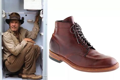 The Story Behind Alden of New England Shoes Southern Manners, Alden Boots, Kingdom Of The Crystal Skull, Hiking Outfit Men, Indiana Jones Hat, Timberland Boots Outfit Mens, Alden Shoes, Fashion Infographic, Timberland Boots Outfit