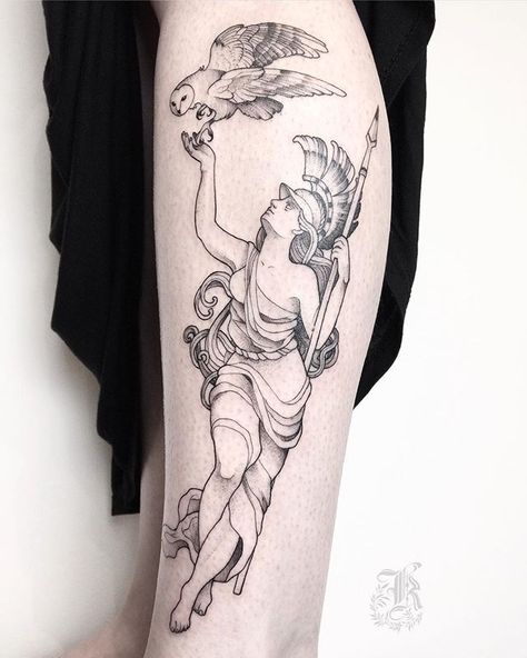 Greek Goddess Tattoo, Artemis Tattoo, Athena Tattoo, Dna Tattoo, Vogel Tattoo, Statue Tattoo, Greek Mythology Tattoos, God Tattoos, Goddess Tattoo