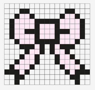 Metroid Samus Pixel Art, Pixelated Art Easy, Cute Pixel Art Grid Aesthetic, Small Hello Kitty Pixel Art, Pixel Art Paper Sheet, Bow Grid Pattern, Bow Alpha Pattern, Bow Pixel Grid, Valentine Pixel Art