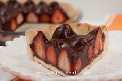 What's better than chocolate covered strawberries?  A Chocolate Strawberry Pie that is as simple as falling off a log at http://pastrieslikeapro.com/2014/07/chocolate-strawberry-pie/