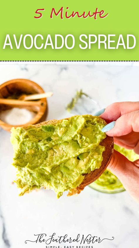 This vibrant and healthy avocado spread can be whipped together in just 5 minutes. Just like other guacamole recipes, it can be spread on just about anything and enjoyed. Avocado spread can be made ahead and frozen or scaled up to feed a crowd. You are going to love this versatile avocado recipe. Avocado Snacks Easy, Dinner Ideas For 1, Avocado Toast Recipe Healthy, Breakfast Muffins Sausage, Avocado Sandwich Spread, Creamy Guacamole Recipe, Frozen Avocado, Sandwich Spread Recipes, Avocado Recipes Easy