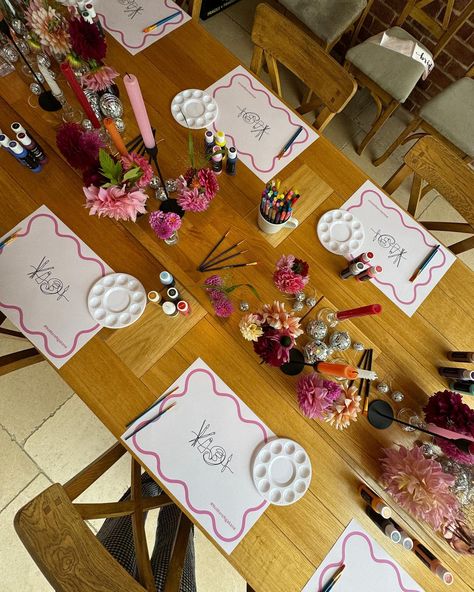 My sister is genuinely my best friend and I couldn’t love her more. So having the honour of planning her hen do and showing her has been SO much fun! What a weekend 🫶🏽 Sip And Paint, Sip N Paint, 24th Birthday, Painted Wine Glasses, T Love, Paint Supplies, Hen Do, Painted Table, Canva Design