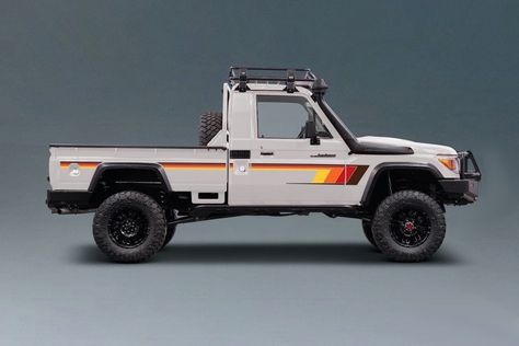 BROOME BODY STRIPES KIT : J70-SERIES TOYOTA LAND CRUISER (SINGLE-CAB UTILITY) Тачки Toyota 70 Series Land Cruiser, Land Cruiser 70 Series Modified, Old Car Modified, Toyota Vintage, Toyota Land Cruiser 70 Series, Landcruiser 79 Series, Land Cruiser 70 Series, Tactical Truck, 2019 Ram 1500