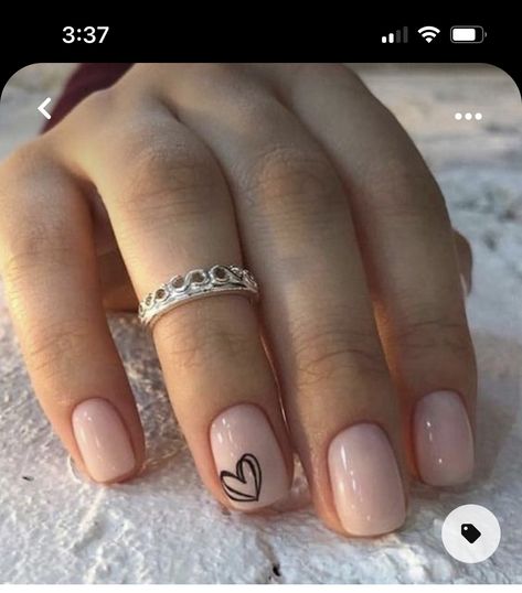 Mini Canvases, February Nails, Valentine Nails, Casual Nails, Cute Gel Nails, Shellac Nails, Short Acrylic Nails Designs, Neutral Nails, Dipped Nails