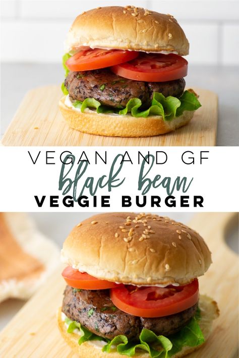 Gluten Free Black Bean Burgers, Black Bean Burger Recipe, Black Bean Burger, Veggie Burgers Recipe, Bean Burgers, Black Bean Veggie Burger, Vegan Black Bean, Black Bean Burgers, Vegetarian Burger