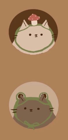 Cat Profile, Duos Icons, Matching Wallpaper, A Frog, Cute Anime Profile Pictures, Dessin Adorable, Cute Patterns Wallpaper, Cute Frogs, Cute Little Drawings