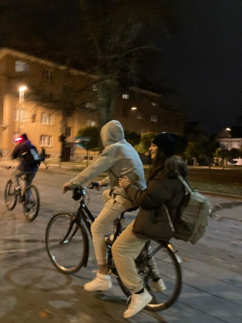 Biking Date, Bike Date, Bike Ride Date, Bicycle Date Aesthetic, Biking With Friends Aesthetic, Cycling Couple, Bike Riding With Friends, Riding Bike Aesthetic, Bike Ride With Friends Aesthetic