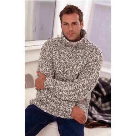 image Ribbed Sweater Pattern, Mens Knit Sweater Pattern, Men Turtleneck, Mens Knitted Cardigan, Mens Knit Sweater, Crochet Men, Knitting Patterns Free Sweater, Rib Sweater, Jumper Knitting Pattern