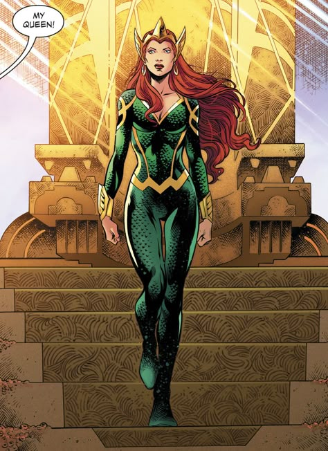 Aquaman Family, Dc Mera, Mera Dc Comics, Mera Dc, Dc Comics Girls, Comic Company, Female Hero, Dc Comics Superheroes, Dc Comics Characters