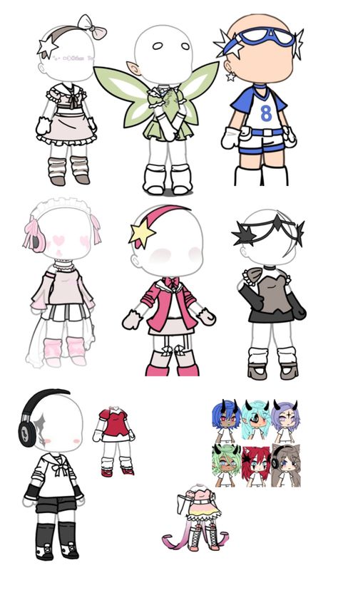 Gacha Lab Outfit, Club Life Outfits, Gacha Fit Ideas, Cute Gacha Outfit Ideas, Cute Gacha Life Outfit Ideas, Cute Gacha Life Oc Ideas, Gachalife Hair Ideas, Gacha Ocs Ideas, Gacha Life Clothes Ideas