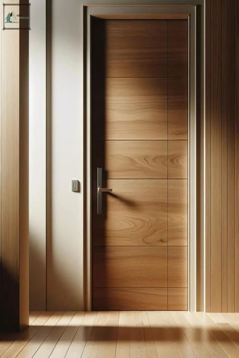 Modern Wooden Interior Doors, Long Door Design, Wooden Interior Doors Modern, Modern Minimalist Door Design, Bedroom Wooden Door Design, Wooden Door Design Modern Bedroom, Modern Wood Doors Interior Bedrooms, Walnut Doors Interior, Bathroom Door Design Woods