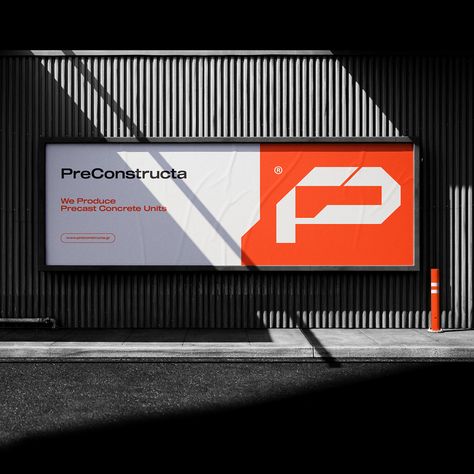 PRECONSTRUCTA - Manufacturer Logo & ID Design on Behance Nxt Logo, Concrete Logo, Trade Logo, Word Building, Precast Concrete, Id Design, Identity Design Logo, Wacom Intuos, Industrial Buildings