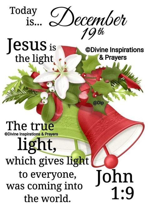 December 19 Bible Verse, December 19 Blessings, December Blessings, Hello December Images, December Scriptures, Bible Verses About Prayer, New Month Wishes, Spiritually Connected, Advent Prayers