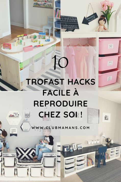 TROFAST HACKS : 10 idées de DIY avec le meuble TROFAST d'IKEA, trop simple ! Trofast Table Hack, Trofast Bookshelf, Trofast Hack Playrooms, Ikea Trofast Desk, Trofast Desk Hack, Trofast Kids Room, Trofast Ikea Kids, Ikea Trofast Ideas, Trofast Diy