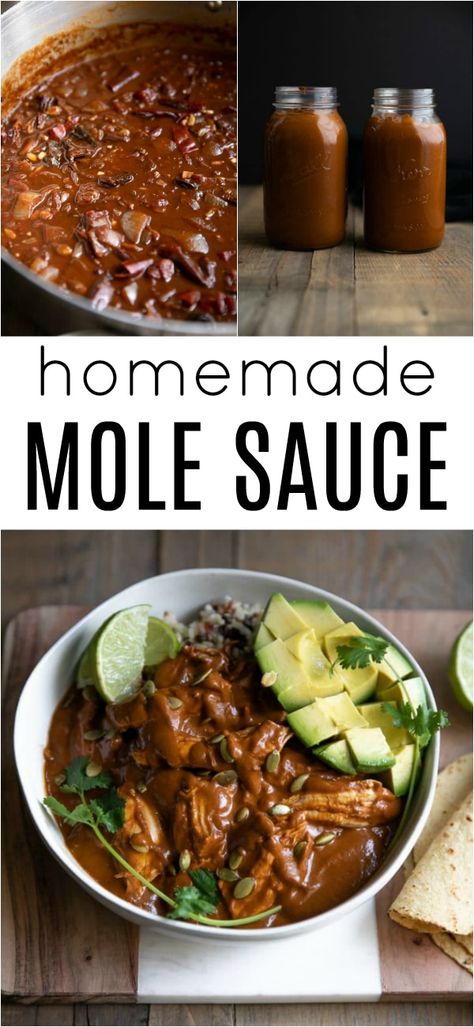 Mole Pepper Recipes, Chiltepin Recipe, Sweet Mole Recipe Mexican, How To Make Mole Sauce, Authentic Mole Recipe Mexico, Crockpot Mole, Beef Mole Recipe, Vegetarian Mole Recipe, Chocolate Mole Recipe