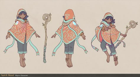 ArtStation - Spirit Boost Concept Art, Sam Carr Desert Traveler Character Design, Fantasy Concept Art, Character Sheet, The Chosen, Cartoon Character Design, Character Design References, Illustration Character Design, Fantasy Clothing, Dnd Characters