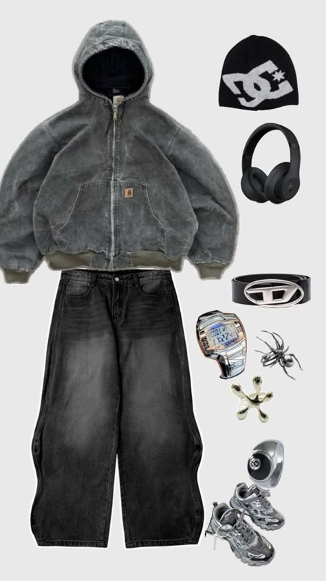 Baggy Outfit Ideas, Street Style Outfits Casual, Geeky Clothes, Silly Clothes, Streetwear Fits, Streetwear Mode, Street Style Outfits Men, Street Fashion Men Streetwear, Outfit Inspo Casual