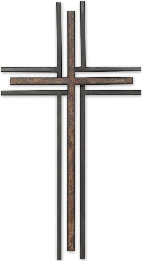 Metal Crosses, Wooden Cross Crafts, Wood Wall Cross, Church Furniture, Wooden Crosses, Church Stage Design, Cross Necklaces, Cross Crafts, Welding Art Projects