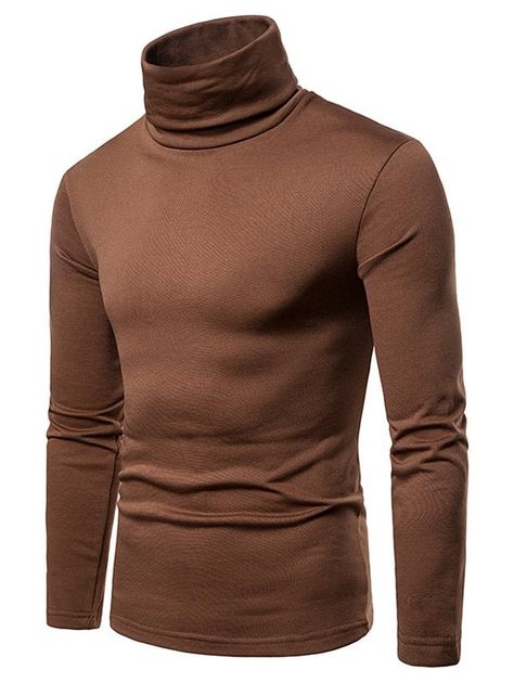 Turtleneck Fashion, Legging Court, Mens Fashion Sweaters, Mens Turtleneck, Turtleneck T Shirt, Double Collar, Mens Formal Wear, Turtleneck Shirt, Streetwear Mens