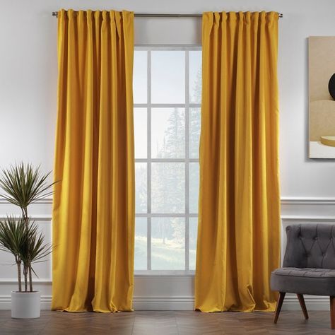 Tab Top Curtains, Sheer Curtain Panels, Decor Pillows, Home Curtains, Velvet Curtains, Curtain Designs, Black Panels, Window Drapes, Colorful Curtains