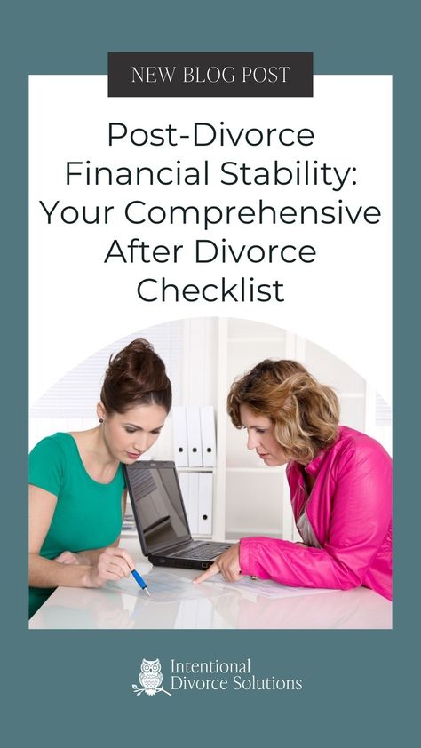 Empower yourself with essential steps and strategies to navigate the financial landscape after divorce. Our comprehensive checklist will help you analyze, organize, and take control of your finances, ensuring a stable and secure future. Don't let financial challenges hinder your new beginning. Start planning for life after divorce with our post-divorce checklist today! #financialplanning #lifeafterdivorce #afterdivorcechecklist Divorce Checklist, Divorce Finances, Coping With Divorce, Financial Checklist, Life After Divorce, Divorce Agreement, Divorce Recovery, Divorce Advice, Post Divorce