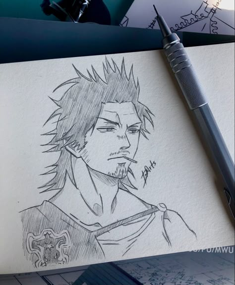 Yami Drawing Black Clover, Black Clover Anime Drawing, Yami Sukehiro Sketch, Yami Sukehiro Drawing, Yami Tattoo Black Clover, Black Clover Drawing Sketch, Drawing Black Clover, Yami Drawing, Black Clover Sketch