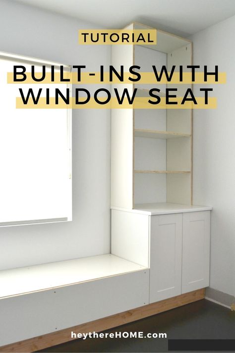 Build Window Seat, Diy Built In Bench Seating, Measurements Worksheet, Diy Bench Seat, Built In Bench Seating, Diy Window Seat, Diy Built In, Window Bench Seat, Ikea Built In