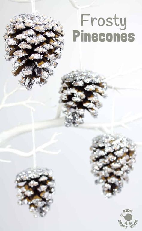 Winter Wonderland-party, Pinecone Crafts Kids, Wonderland Party Decorations, Fun Winter Crafts, Kids Craft Room, Diy Pinecone, Winter Wonderland Theme, Pinecone Ornaments, Winter Wonderland Party