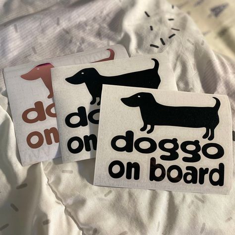 Dog Bumper Stickers, Dog Mom Sticker, Car Vinyl, Sticker Cute, In Car, Car Decals Vinyl, Transfer Tape, Bumper Sticker, Cute Dog