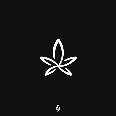 Medicinal Weeds, Hemp Leaf, Head Shop, Leaf Logo, Simplistic Tattoos, Tattoo Design Drawings, Logo Concept, Insta Photo Ideas, Logo Design Inspiration