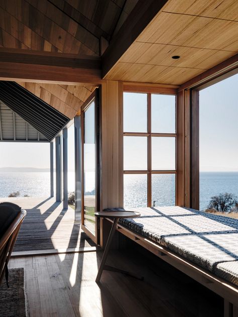 Weatherboard Cottage, Ski Cottage, John Wardle, Architectural Scale, Bruny Island, Cabin Art, Dry Stone Wall, Beach Shack, Australian Architecture