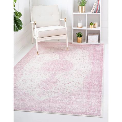 Shed Colours, All Modern Rugs, Rugs Uk, Pink Ivory, Rug Pink, Pink Area Rug, 9x12 Rug, 8x10 Rugs, Unique Loom