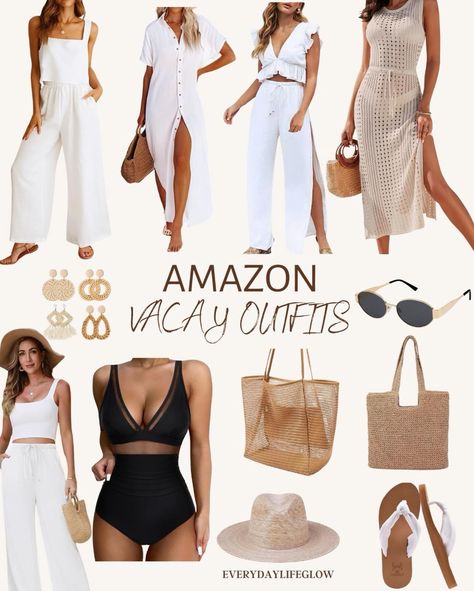 Amazon Vacay Outfits 🌴 Summer vacation | Summer Outfits Vacation Wear | Vacation Outfits #overfortyfashion #overfortystyle #resortwear #vacationoutfits Follow my shop @Erikaandrade on the@shop.LTK app to shop this post and get my exclusive app-only content! #liketkit #LTKover40 #LTKtravel #LTKswim @shop.Itk https://liketk.it/4FqAa Humid Vacation Outfits, Mexico Vacation Outfits Cancun Fashion, Mexico Vacation Outfits Cancun, Mexican Vacation Outfits, Aruba Vacation Outfits, Vacay Outfits Summer, Vacation Summer Outfits, Resort Vacation Outfits, Summer Outfits Vacation