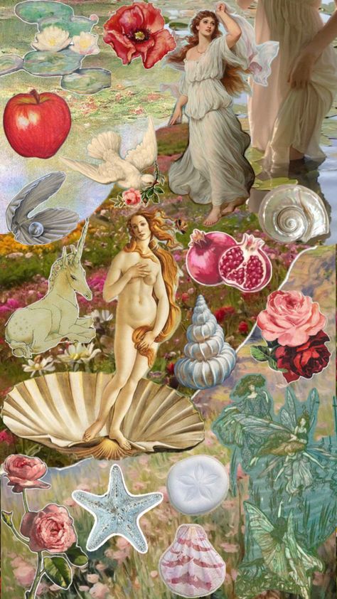 A colleague of symbols and visuals that I fell correspond to the goddess Venus and Aphrodite and for anyone wondering yes I did get inspired to make this because of my last post Venus Aesthetic, Venus Aphrodite, Venus Symbol, Aphrodite Goddess, Pretty Princess, The Goddess, Aphrodite, I Fall, Get Inspired