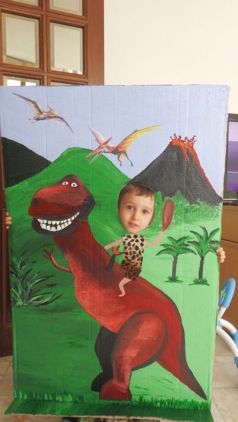 A Dinosaur, Dinosaur Party, A Boy, Birthday, Funny