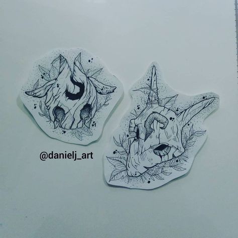 Kindred Tattoo League Of Legends, Kindred Art League Of Legends, League Of Legends Tattoo Design, Matching Nerd Tattoos, Matching Anime Couple Tattoos, Kindred Spirits Tattoo, League Of Legends Tattoo Ideas, League Tattoo, Tattoo Duo