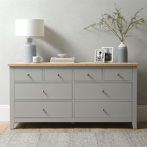 Bedroom Storage Chest, Large Chest Of Drawers, Wide Chest Of Drawers, Chest Of Drawers Bedroom, Modern Country Style, Bedroom Drawers, 6 Drawer Chest, Linen Armchair, White Chests