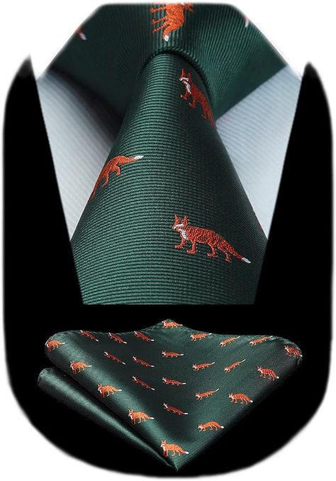 Amazon.com: HISDERN Green Ties for Men Classic Silk Ties and Pocket Square Set Animal Jacquard Woven Neckties Handkerchief Christmas Party Mens Ties : Clothing, Shoes & Jewelry Green Ties, Mens Ties, Ties For Men, Wedding Handkerchief, Men Classic, Green Tie, Silk Necktie, Jacquard Weave, Tie And Pocket Square