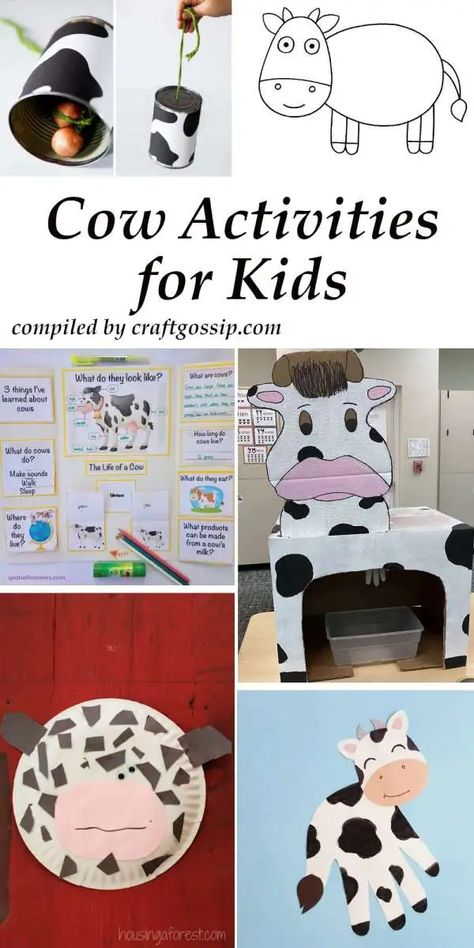 Cow Activities, Parts Of A Cow, Cow Facts, Cow Appreciation Day, Cow Craft, Milk The Cow, Kids Milk, Wild West Party, Farm Preschool