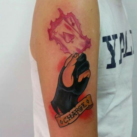 Xmen Gambit tattoo by scott at 13ink liverpool Xmen Tattoo Ideas, Daredevil Tattoo Ideas Minimalist, X Men Tattoo Ideas, Gambit Tattoo, Wolverine Tattoo Ideas X Men, Xmen Tattoo, X Men Tattoo Ideas Marvel, X Men Tattoo, Gambit Xmen Tattoo