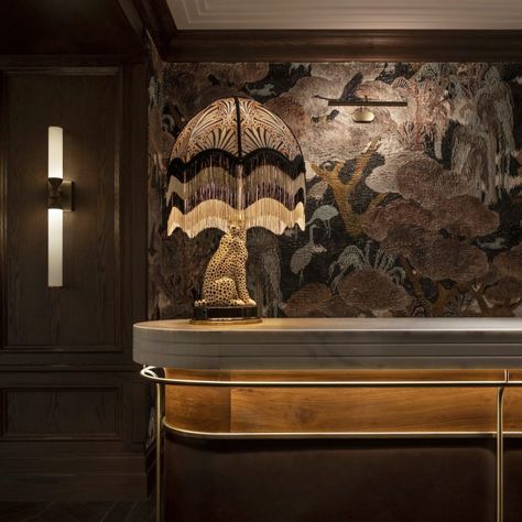 ROW ON 45 - LW Design Group Back Of The Bar Design, Great Gatsby Bar Decor, Luxurious Bar Design Home, London Bars Interior, Speakeasy Bathroom Interior Design, High End Restaurant Design, Residential Bar Design, Classy Restaurant Interior, Bar Inspiration Restaurant