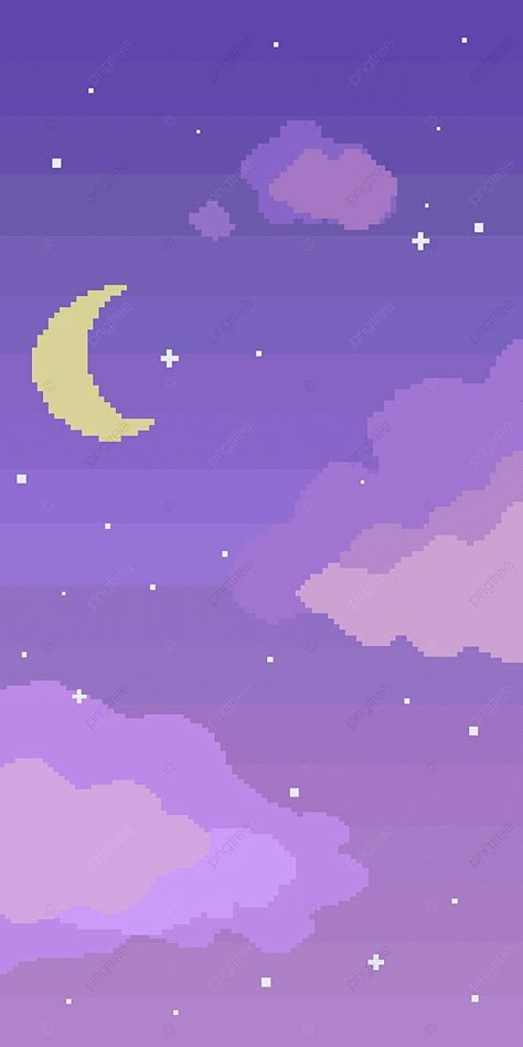 Sky Nature Pixel Style Mobile Wallpaper Background Vector Space Illustrations, Pixel Art Night Sky, Purple Illustration Art, Space Pixel Art, Glowing Wallpaper, Powerpoint Wallpaper, Pixel Star, Galaxy Silhouette, Pixel Space