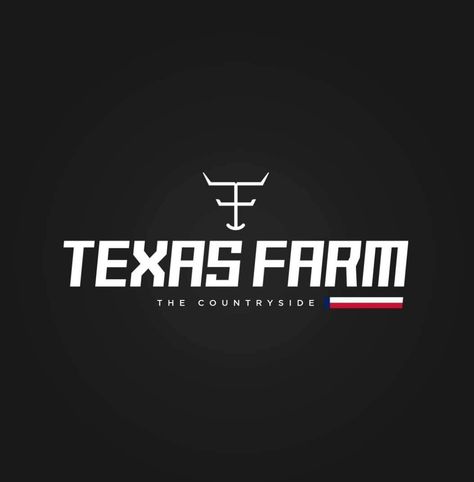 Texas Farm Logo, Texas Farm, Farm Logo, West Country, Sports Graphic Design, Minecraft, Cowboy, Texas, Logos