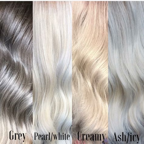 Different types of blondes Types Of Platinum Blonde, Blonde Hair Platinum, Types Of Blondes, Hair Platinum Blonde, Lady Aesthetic, Platinum Blonde Hair Color, Hair Dressing, Icy Blonde Hair, Gorgeous Gray Hair