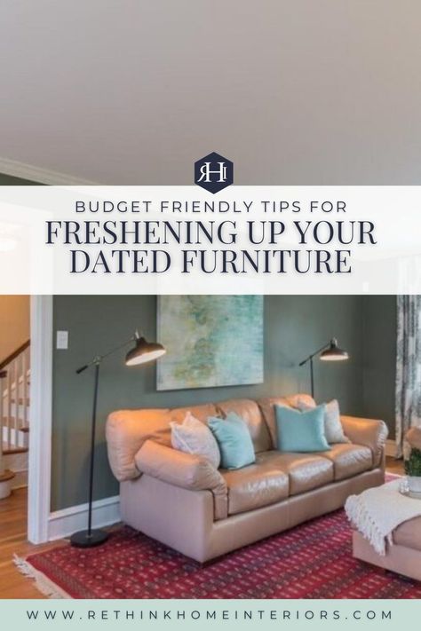 Dated furniture isn't too bad until it comes to selling. New buyers want a fresh, modern look but that may not always be feasible. Here are some tips for updating the feel of dated furniture while on staying in budget. Lee Industries Sofa, Home Staging Tips, Neutral Paint Colors, Sell Your House Fast, Montgomery County, Selling Your House, Traditional Furniture, Best Pillow, Home Interiors