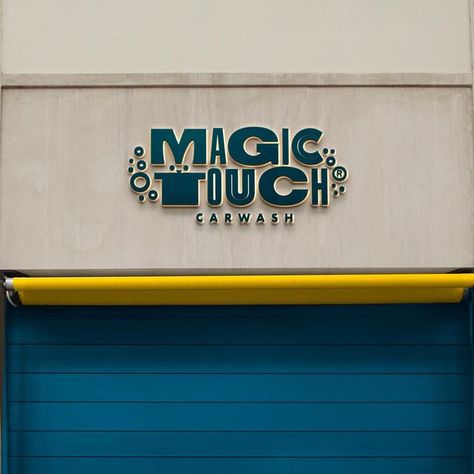 Cocoa Brands on Instagram: "Logotype for Magic Touch, carwash." Car Wash Branding, Car Wash, Light Box, Cocoa, Novelty Sign, Branding, Collage, On Instagram, Pins